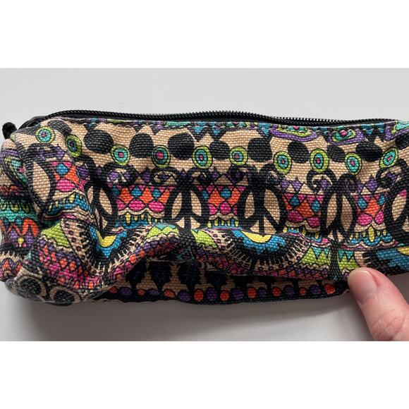 Sakroots Colorful Hippie Peace Symbol Pouch - Picture 2 of 5